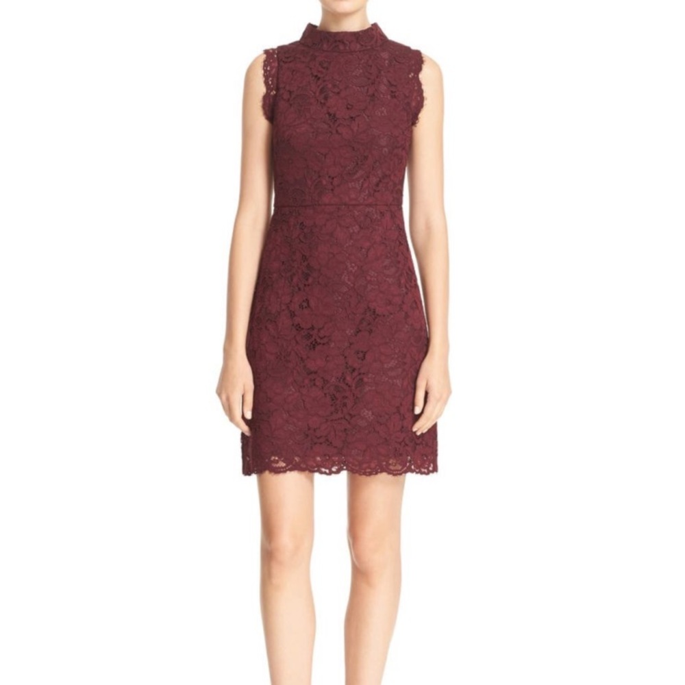 Ted Baker London 'Latoya' Stand Collar Lace A-Line Dress
 Size 4